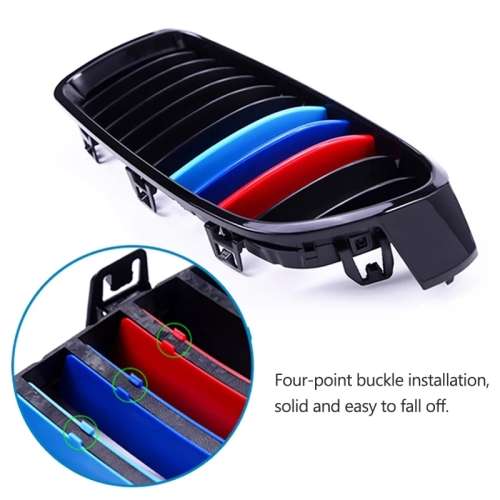 BMW F30 3-Series 11- Bar Front Kidney Grille Grill M Colors M Style F30 F31