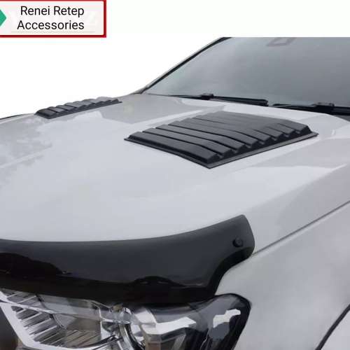 FORD RANGER T6/T7 2012-2019 BONNET SCOOP 2 PIECE BLACK