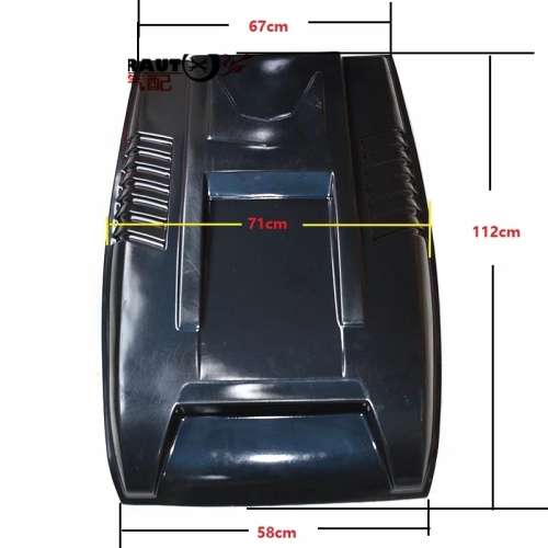 Ford Ranger T6 / T7 / T8 2016+ Bonnet Scoop Matte Black