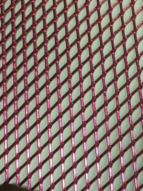 ALUMINIUM MESH GRILL - PINK COLOR