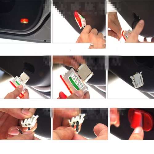 LED 3D Laser Car Door Welcome Light Projector Logo For Vw Caddy, Touran, Beetle, Golf, Jetta