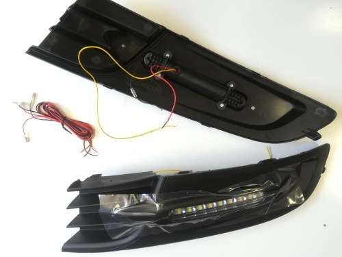 VW Polo Vivo Drl and Indicator Foglight Set With Covers 2010-2014