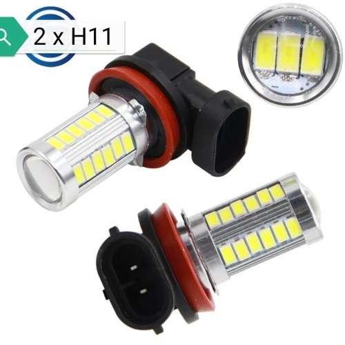 2 x H11 33SMD 5630 6500K-7000K White Light LED Bulb For Foglight DC12-24V