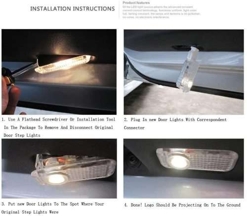 LED 3D Laser Car Door Welcome Light Projector Logo For Benz W166 W212 W246 W176 W205 X164 GLX