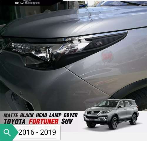 Toyota Fortuner Headlight and Tail-light Black Trim For 2016-2019 Set