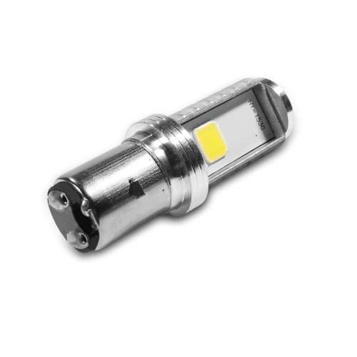 Ba20d LED Motorcycle Headlight Bulb 12W 1200Lm Hi / Lo White Led Motorbike Headlight 12V