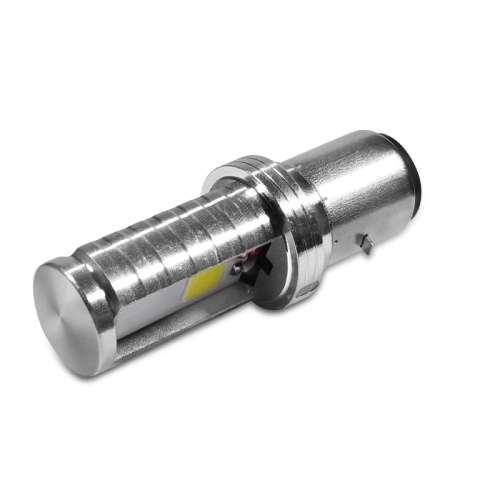 Ba20d LED Motorcycle Headlight Bulb 12W 1200Lm Hi / Lo White Led Motorbike Headlight 12V
