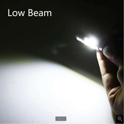 Ba20d LED Motorcycle Headlight Bulb 12W 1200Lm Hi / Lo White Led Motorbike Headlight 12V