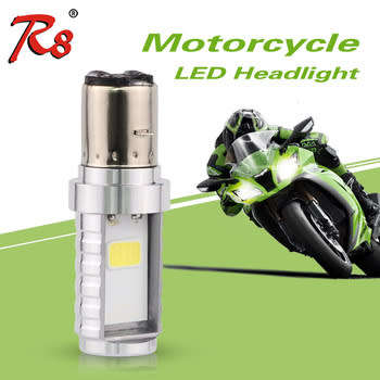 Ba20d LED Motorcycle Headlight Bulb 12W 1200Lm Hi / Lo White Led Motorbike Headlight 12V
