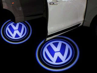LED 3D Laser Car Door Welcome Light Projector Logo For Vw Caddy, Touran, Beetle, Golf, Jetta