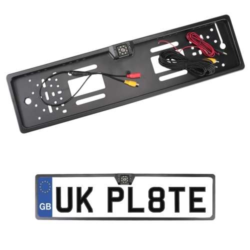 License Plate With Rear View Camera Night Vision