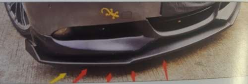 Bmw E90 F30 E60 Matte Black Front Spoiler Lip