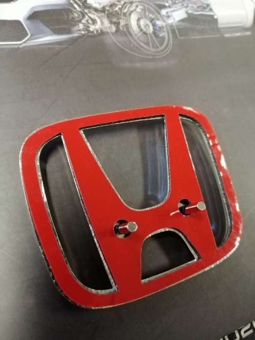 Chrome Honda Emblem Badge