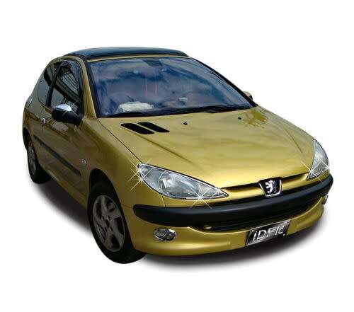 Peugoet 206 Chrome Headlight Trim Set