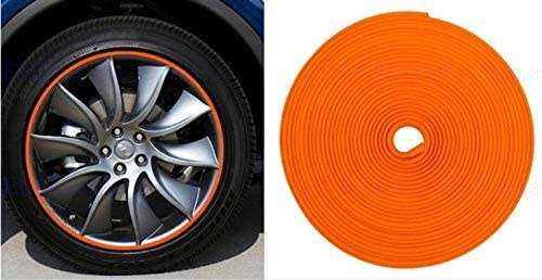 Wheel Rim Lip Protector Stripe Kit (Orange)