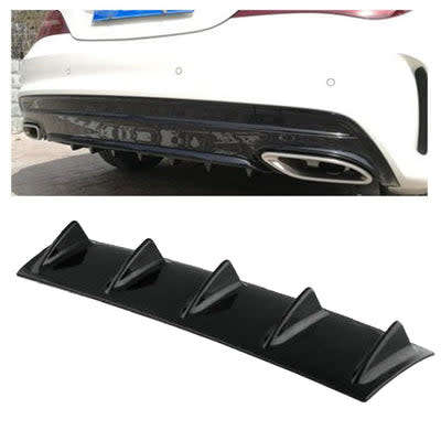 Universal Rear Diffuser Fin Type - Gloss Black