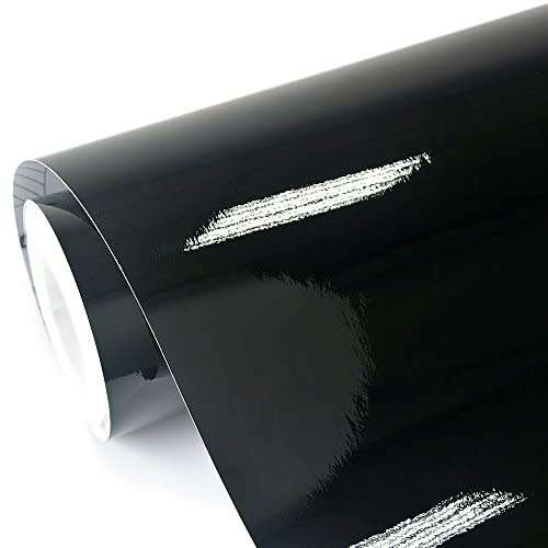 Gloss Black Vinyl Wrap Sheet For Car Van Bike 1.52M x 1M
