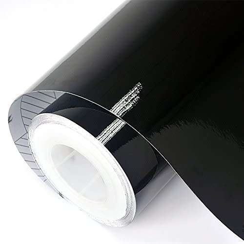 Gloss Black Vinyl Wrap Sheet For Car Van Bike 1.52M x 1M