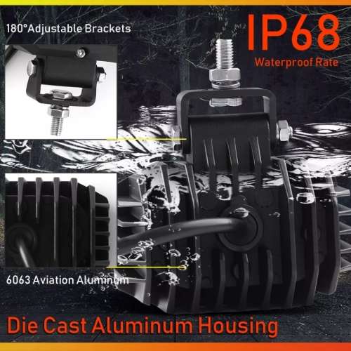 1pcs 4 inch 40W Led Work Lamps CREE chips Off-road Driving Spot Light for SUV ATV Boats Cars Trucks