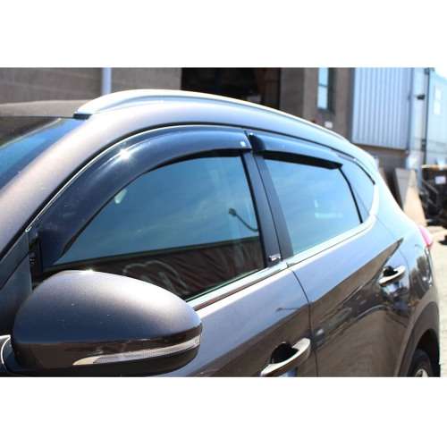 Hyundai Tucson  Gloss Black Windshields Set of 4