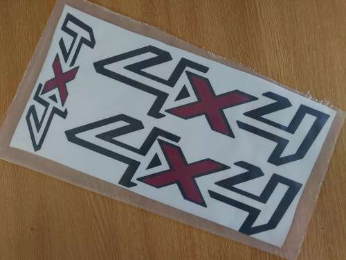 4 x 4  Vinyl Sticker Kit High Quality Decal