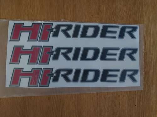 Hi Rider Vinyl Sticker Kit High Quality Decal