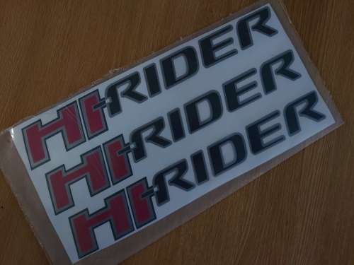 Hi Rider Vinyl Sticker Kit High Quality Decal