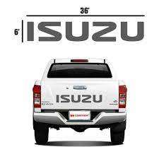 Isuzu Tailgate Loadbay Sticker - Matte Black