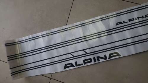 Alpina Racing Side Stripes Decals Set for Bmw - Matte Black