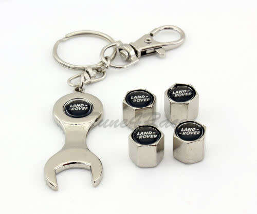 Landrover bk Tyre Valve Cap and Key Chain Set