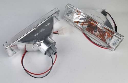 Mazda 323 Front Bumper Indicator Lights Set Smoke
