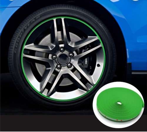 Wheel Rim Lip Protector Stripe Kit (Green)