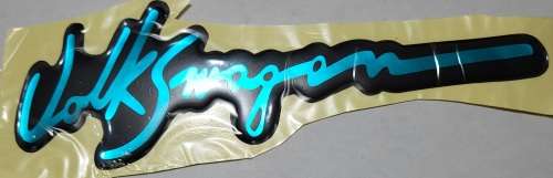 Volkswagen Bubble Emblem   Sport Sticker Blue