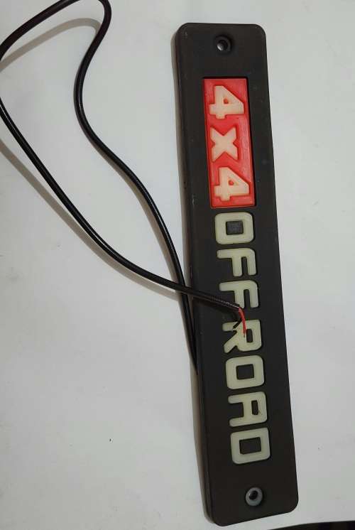4 x 4 OFF-ROAD Flexible COB LED Daytime Running Light DRL Grille Emblem