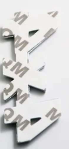 Aluminium Alphabet Chrome Number V8