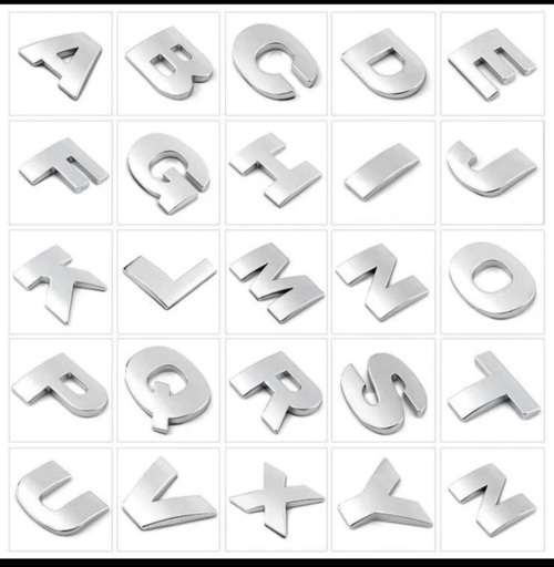 Aluminium Alphabet  Chrome Letter C