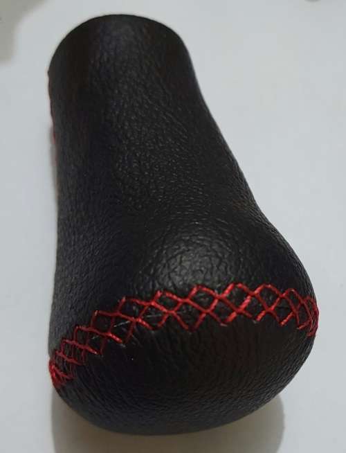 Universal Black PU Leather Manual Car Gear Shift Knob Handle Stick GTI