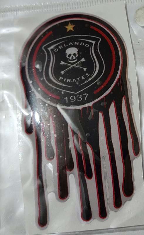 Orlando Pirates Dripping Matte Black Vinyl Sticker
