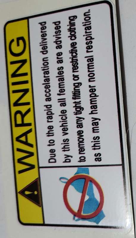 Warning   Sticker