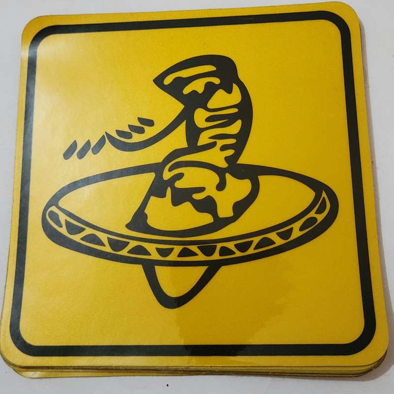 Caution Reflective Label: Reflective Sheeting, Adhesive Sign Mounting