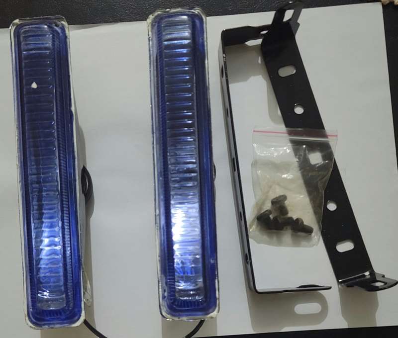 Universal Rectangle  Clear Foglight Set