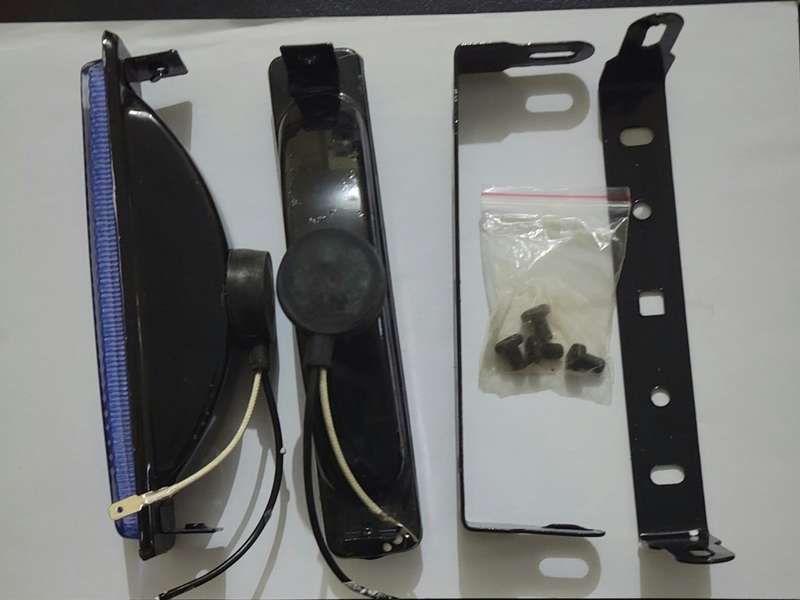 Universal Rectangle  Clear Foglight Set