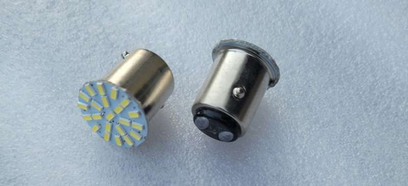 T201157 P21/5W BAY15D SUPER BRIGHT 13SMD 5630 BRAKE LIGHT/TAIL LIGHT CAR BULBS WHITE DOUBLE