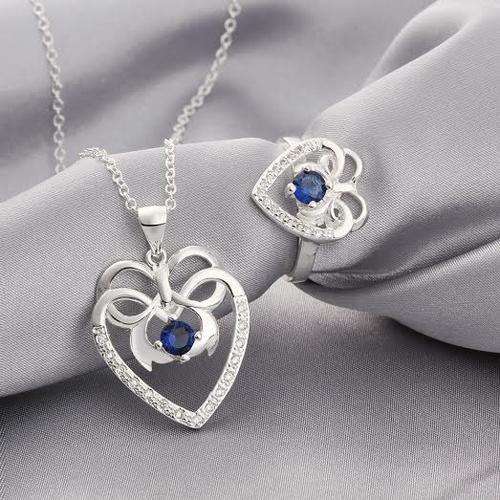 Silver Necklace & Ring Set | 2 styles to choose from