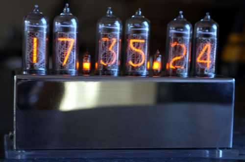 Nixie IN-14 Clock Cold War Neon Tube Clock