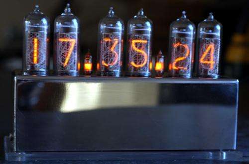 Nixie IN-14 Clock Cold War Neon Tube Clock