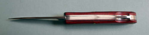 DOW Sodbuster lockback pocket knife wooed scales 440 
