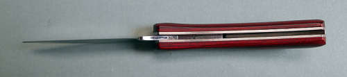 DOW Sodbuster lockback pocket knife wooed scales 440 