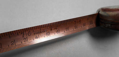 Vintage Tape Measure 2 meters foriegn steel 
