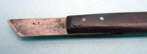 Vintage MTT Co. Carpenters marking knife marked wood handle